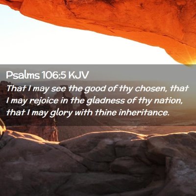 Picture 02 - Psalms 106:5 KJV - That I may see the good of thy chosen, that I may - Bible Verse Picture