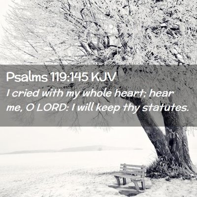 Picture 02 - Psalms 119:145 KJV - I cried with my whole heart; hear me, O LORD: I - Bible Verse Picture