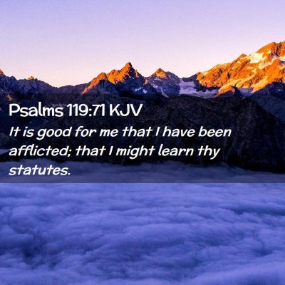 Picture 02 - Psalms 119:71 KJV - It is good for me that I have been afflicted; - Bible Verse Picture