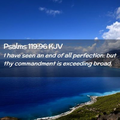 Picture 02 - Psalms 119:96 KJV - I have seen an end of all perfection: but thy - Bible Verse Picture