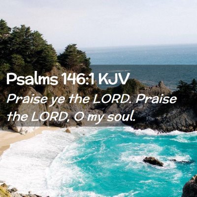 Picture 02 - Psalms 146:1 KJV - Praise ye the LORD. Praise the LORD, O my - Bible Verse Picture