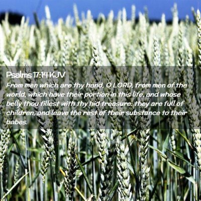 Picture 02 - Psalms 17:14 KJV - From men which are thy hand, O LORD, from men of - Bible Verse Picture