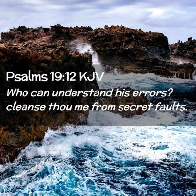 Picture 02 - Psalms 19:12 KJV - Who can understand his errors? cleanse thou me - Bible Verse Picture