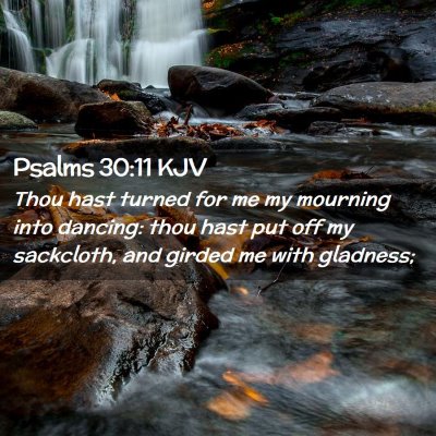 Picture 02 - Psalms 30:11 KJV - Thou hast turned for me my mourning into dancing: - Bible Verse Picture