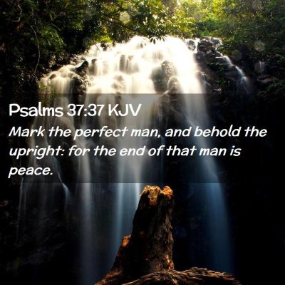Picture 02 - Psalms 37:37 KJV - Mark the perfect man, and behold the upright: for - Bible Verse Picture