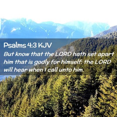 Picture 02 - Psalms 4:3 KJV - But know that the LORD hath set apart him that is - Bible Verse Picture