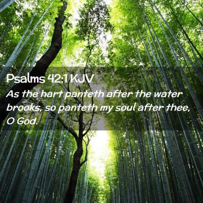 Picture 02 - Psalms 42:1 KJV - As the hart panteth after the water brooks, so - Bible Verse Picture