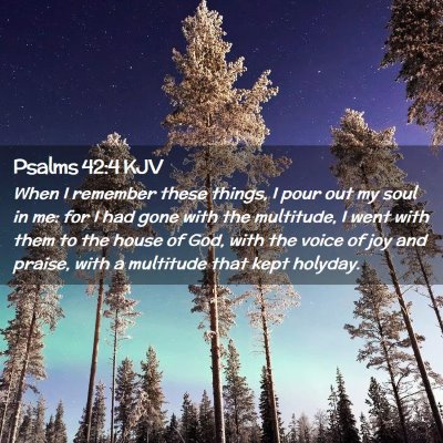 Picture 02 - Psalms 42:4 KJV - When I remember these things, I pour out my soul - Bible Verse Picture