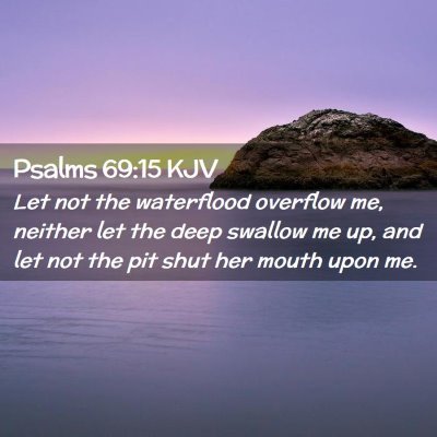 Picture 02 - Psalms 69:15 KJV - Let not the waterflood overflow me, neither let - Bible Verse Picture