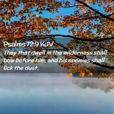 Picture 02 - Psalms 72:9 KJV - They that dwell in the wilderness shall bow - Bible Verse Picture