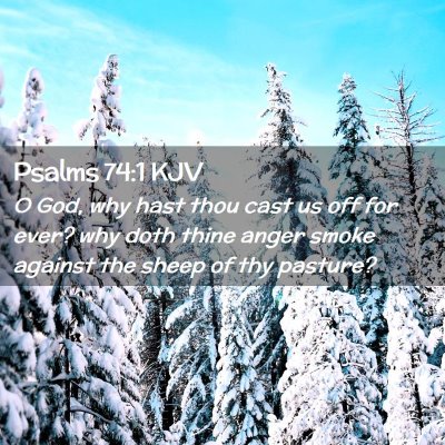 Picture 02 - Psalms 74:1 KJV - O God, why hast thou cast us off for ever? why - Bible Verse Picture
