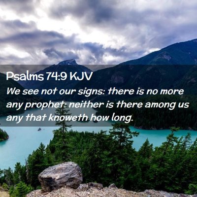 Picture 02 - Psalms 74:9 KJV - We see not our signs: there is no more any - Bible Verse Picture