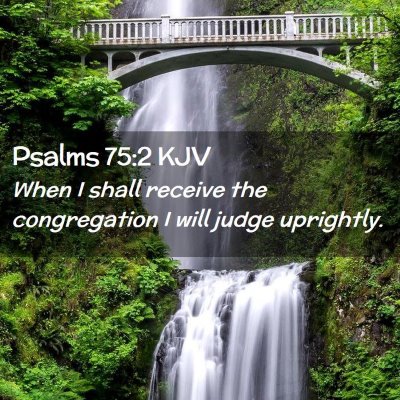 Picture 02 - Psalms 75:2 KJV - When I shall receive the congregation I will - Bible Verse Picture