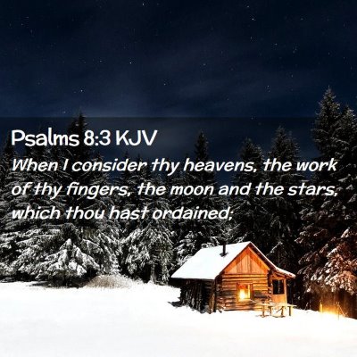 Picture 02 - Psalms 8:3 KJV - When I consider thy heavens, the work of thy - Bible Verse Picture