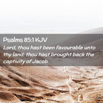 Picture 02 - Psalms 85:1 KJV - Lord, thou hast been favourable unto thy land: - Bible Verse Picture