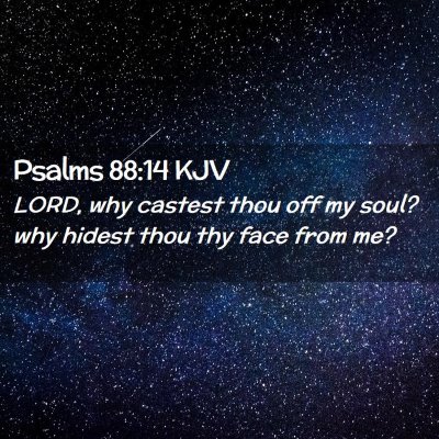 Picture 02 - Psalms 88:14 KJV - LORD, why castest thou off my soul? why hidest - Bible Verse Picture
