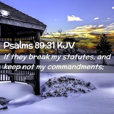 Picture 02 - Psalms 89:31 KJV - If they break my statutes, and keep not my - Bible Verse Picture