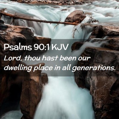 Picture 02 - Psalms 90:1 KJV - Lord, thou hast been our dwelling place in all - Bible Verse Picture