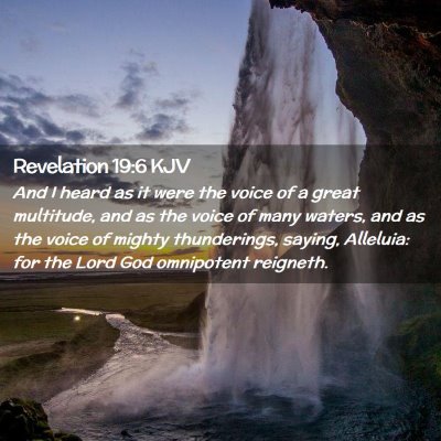Picture 02 - Revelation 19:6 KJV - And I heard as it were the voice of a great - Bible Verse Picture