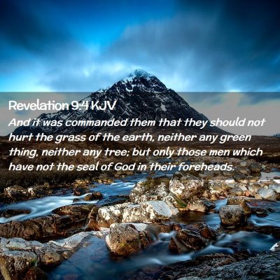 Picture 02 - Revelation 9:4 KJV - And it was commanded them that they should not - Bible Verse Picture