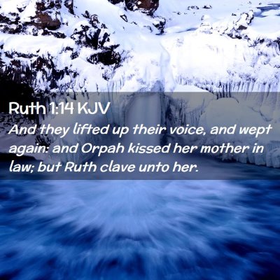 Picture 02 - Ruth 1:14 KJV - And they lifted up their voice, and wept again: - Bible Verse Picture