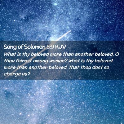 Picture 02 - Song of Solomon 5:9 KJV - What is thy beloved more than another beloved, O - Bible Verse Picture