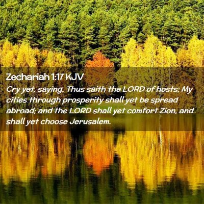 Picture 02 - Zechariah 1:17 KJV - Cry yet, saying, Thus saith the LORD of hosts; My - Bible Verse Picture