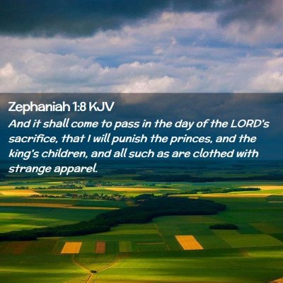 Picture 02 - Zephaniah 1:8 KJV - And it shall come to pass in the day of the - Bible Verse Picture