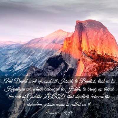 Picture 03 - 1 Chronicles 13:6 KJV - And David went up, and all Israel, to Baalah, - Bible Verse Picture