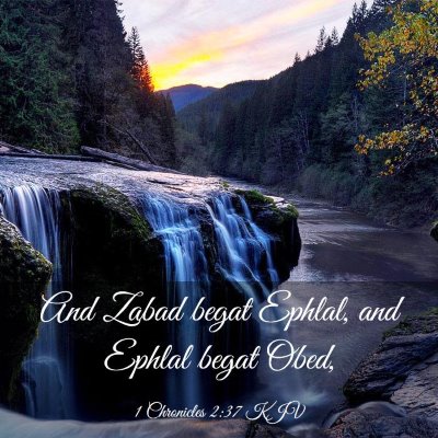 Picture 03 - 1 Chronicles 2:37 KJV - And Zabad begat Ephlal, and Ephlal begat - Bible Verse Picture