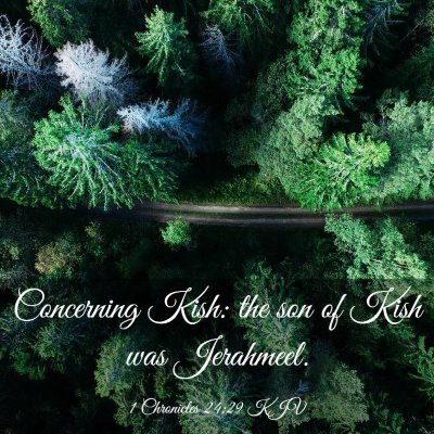 Picture 03 - 1 Chronicles 24:29 KJV - Concerning Kish: the son of Kish was - Bible Verse Picture