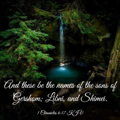 Picture 03 - 1 Chronicles 6:17 KJV - And these be the names of the sons of Gershom; - Bible Verse Picture