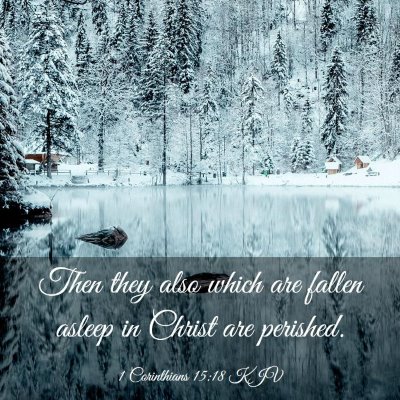 Picture 03 - 1 Corinthians 15:18 KJV - Then they also which are fallen asleep in Christ - Bible Verse Picture