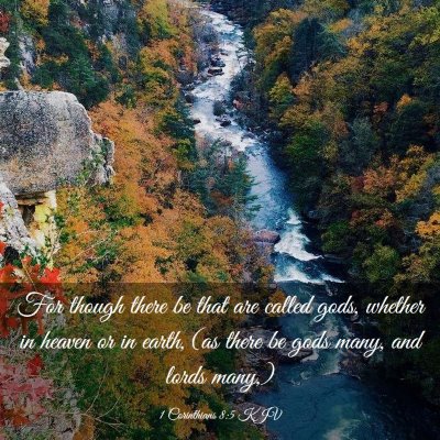 Picture 03 - 1 Corinthians 8:5 KJV - For though there be that are called gods, whether - Bible Verse Picture
