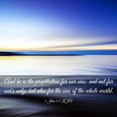 Picture 03 - 1 John 2:2 KJV - And he is the propitiation for our sins: and not - Bible Verse Picture