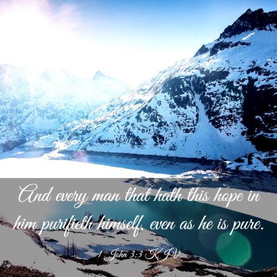 Picture 03 - 1 John 3:3 KJV - And every man that hath this hope in him - Bible Verse Picture