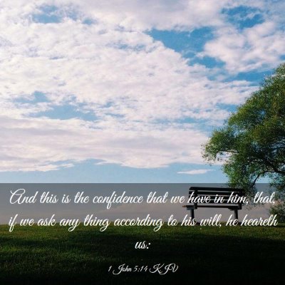 Picture 03 - 1 John 5:14 KJV - And this is the confidence that we have in him, - Bible Verse Picture