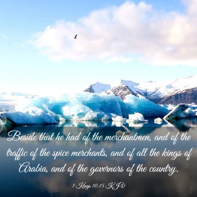 Picture 03 - 1 Kings 10:15 KJV - Beside that he had of the merchantmen, and of the - Bible Verse Picture