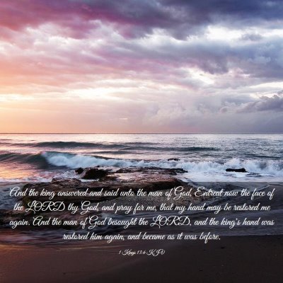 Picture 03 - 1 Kings 13:6 KJV - And the king answered and said unto the man of - Bible Verse Picture
