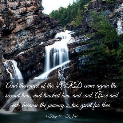 Picture 03 - 1 Kings 19:7 KJV - And the angel of the LORD came again the second - Bible Verse Picture