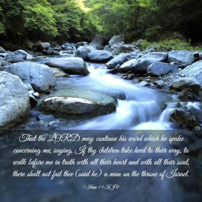 Picture 03 - 1 Kings 2:4 KJV - That the LORD may continue his word which he - Bible Verse Picture