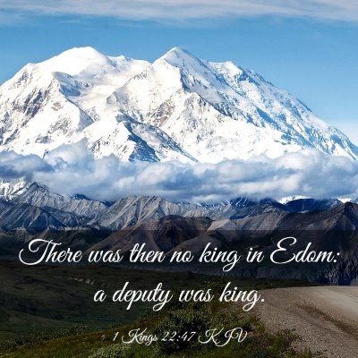 Picture 03 - 1 Kings 22:47 KJV - There was then no king in Edom: a deputy was - Bible Verse Picture