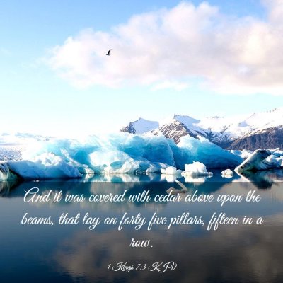 Picture 03 - 1 Kings 7:3 KJV - And it was covered with cedar above upon the - Bible Verse Picture