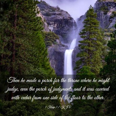 Picture 03 - 1 Kings 7:7 KJV - Then he made a porch for the throne where he - Bible Verse Picture