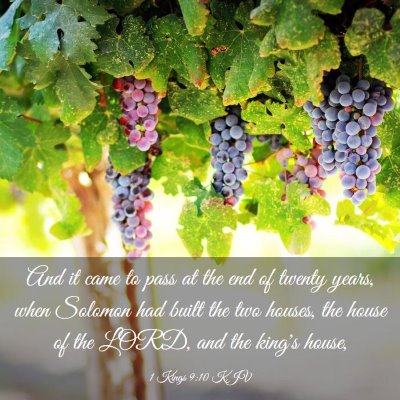 Picture 03 - 1 Kings 9:10 KJV - And it came to pass at the end of twenty years, - Bible Verse Picture