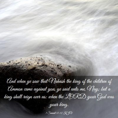 Picture 03 - 1 Samuel 12:12 KJV - And when ye saw that Nahash the king of the - Bible Verse Picture
