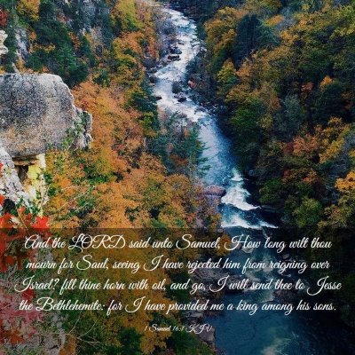 Picture 03 - 1 Samuel 16:1 KJV - And the LORD said unto Samuel, How long wilt thou - Bible Verse Picture