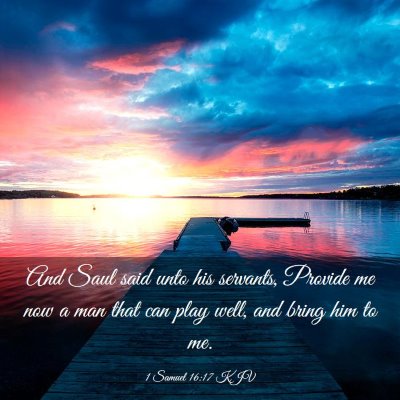 Picture 03 - 1 Samuel 16:17 KJV - And Saul said unto his servants, Provide me now a - Bible Verse Picture