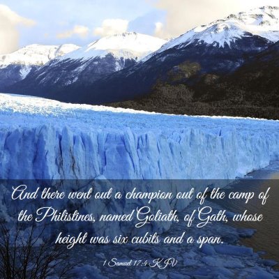 Picture 03 - 1 Samuel 17:4 KJV - And there went out a champion out of the camp of - Bible Verse Picture