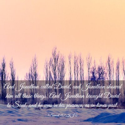Picture 03 - 1 Samuel 19:7 KJV - And Jonathan called David, and Jonathan showed - Bible Verse Picture